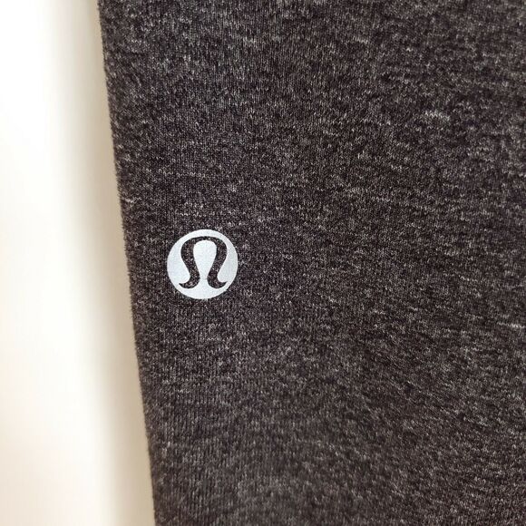 Lululemon Kung Fu Pants L Gray Hip Back Pockets Flat Seams Gym Training - Picture 6 of 10